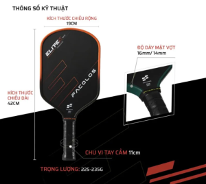 Vợt Pickleball Pro Series – Elite X 1 2